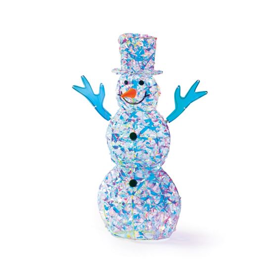 Premier-Lit-Irid-Twist-Snowman-30-White-LEDs