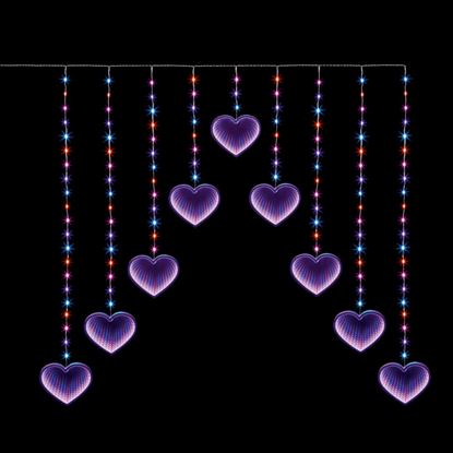 Premier-Infinity-Hearts-Curtain-456-LEDs