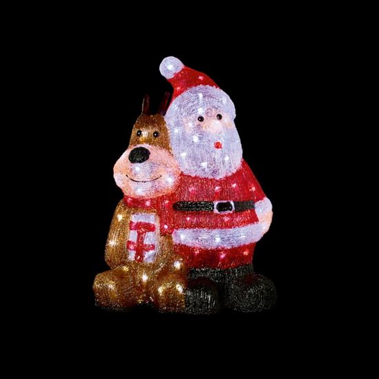 Premier-Lit-Acrylic-Santa--Reindeer-96-LEDs