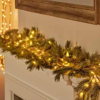 Premier-Pine-Needle-Garland-120-LEDs