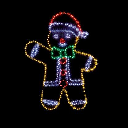 Premier-FlexiBrights-Gingerbread-Man-456-Multi-LEDs