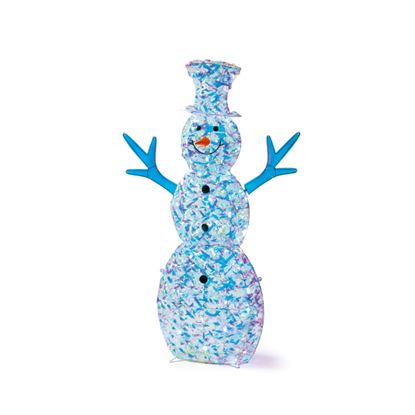 Premier-Lit-Irid-Twist-Snowman-50-White-LEDs