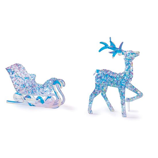 Premier-Lit-Irid-Twist-Reindeer-70-White-LEDs