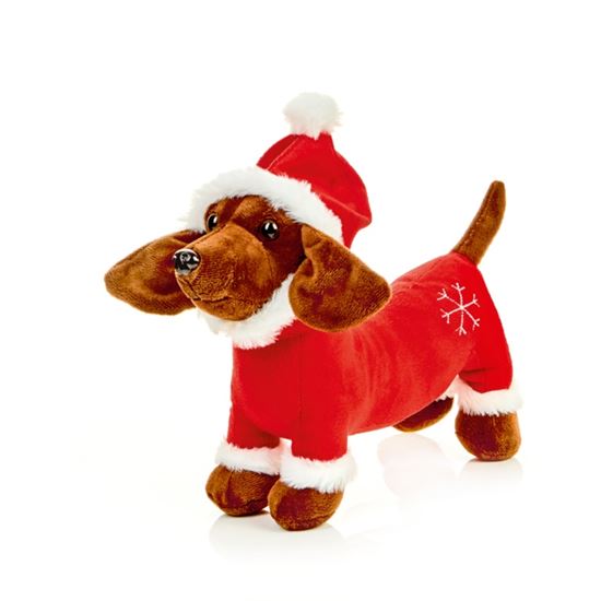 Premier-Plush-Santa-Sausage-Dog