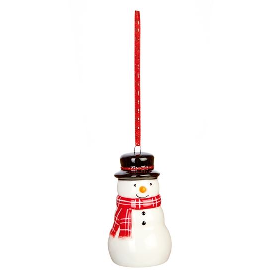 Premier-3d-Ceramic-Snowman-Hanging-Decoration