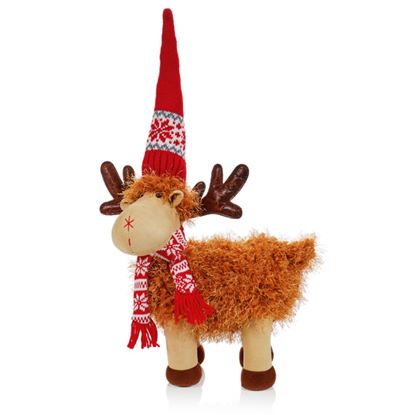 Premier-Plush-Fluffy-Deer-With-Red-Hat