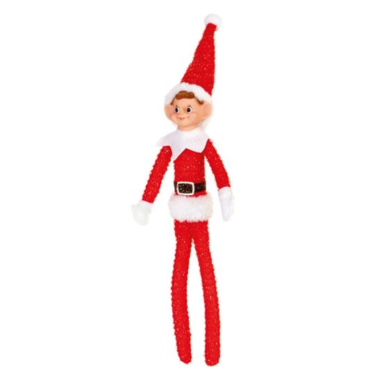 Premier-Red-Plush-Elf-Hanging-Decoration