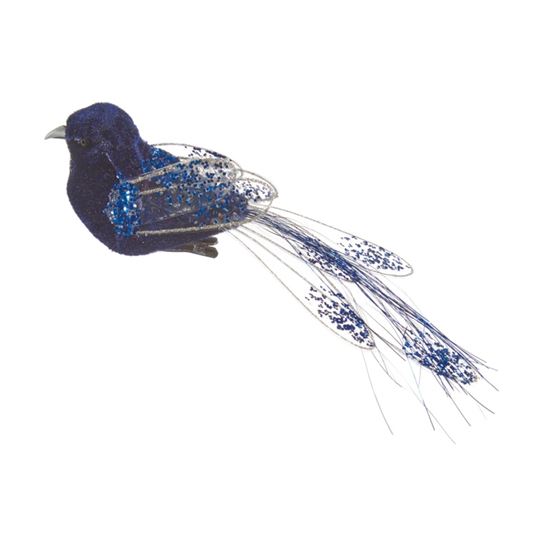 Premier-Dark-Blue-Glitter-Feather-Bird