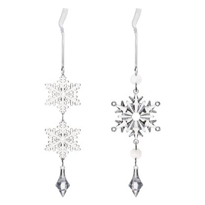 Premier-Clear-Snowflake-Hanging-Decoration