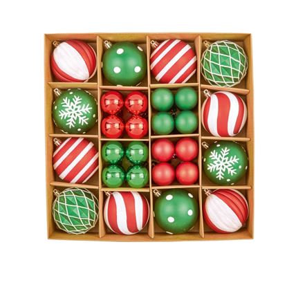 Premier-44-Piece-Multi-Red-Green-White-Baubles