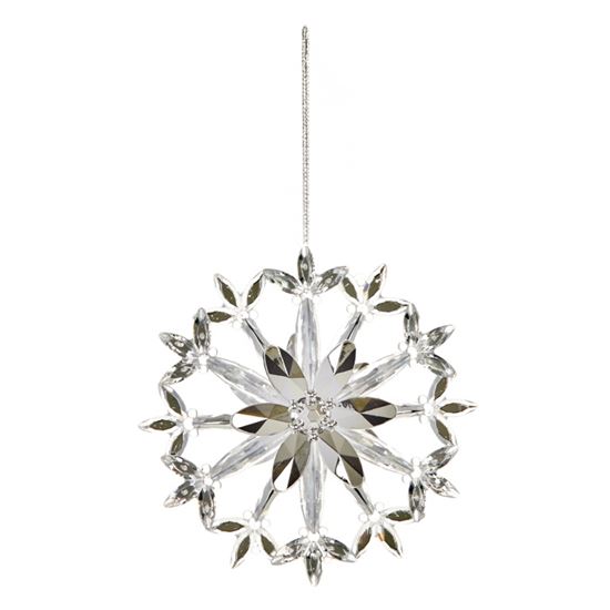 Premier-Clear-Flower-Snowflake-Hanging-Decoration