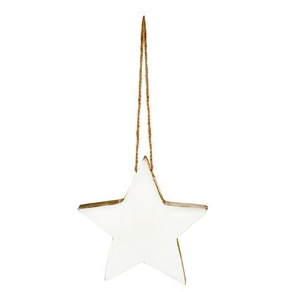 Premier-White-Enamel-Star-Hanging-Decoration