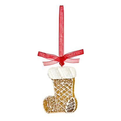 Premier-Polyresin-Gingerbread-Stocking-Hanging-Decoration