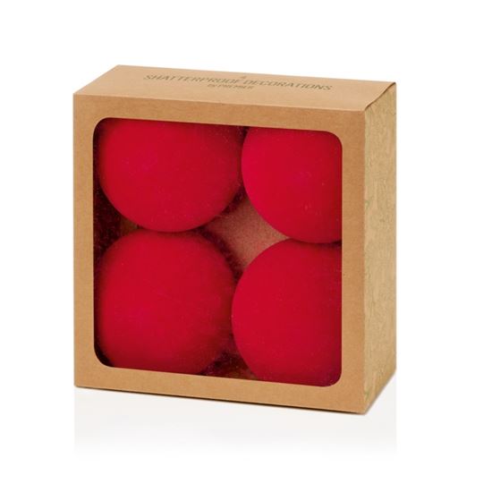 Premier-4-Piece-Red-Flock-Balls