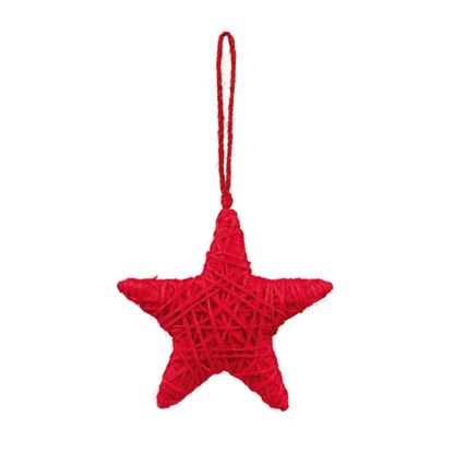 Premier-Red-Jute-Star-Hanging-Decoration