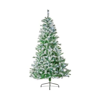 Premier-Prelit-Flocked-Arbor-Spruce