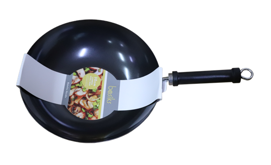 Basiks-Carbon-Steel-Wok-With-Bakelite-Handle