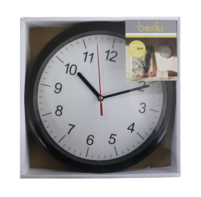 Basiks-23cm-Quartz-Wall-Clock