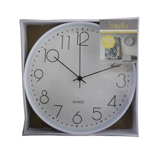 Basiks-30cm-Quartz-Wall-Clock