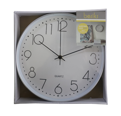 Basiks-30cm-Quartz-Wall-Clock