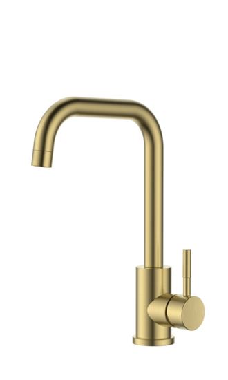 Reginox-Selina-Gold-Swan-Neck-Single-Lever-Tap