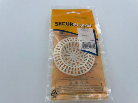 Securplumb-White-Sink-Strainer-45mm