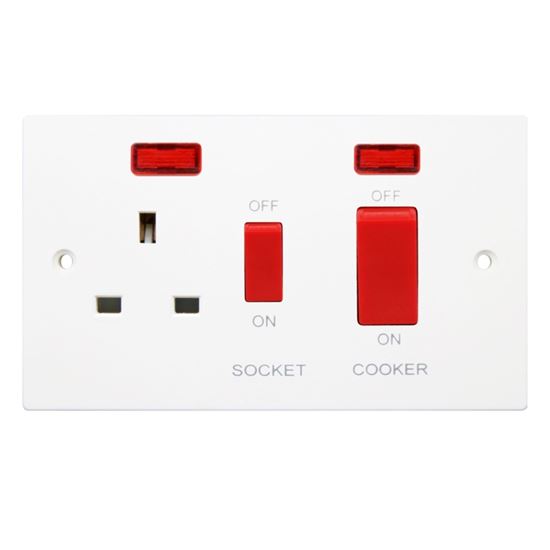 Securlec-Square-Cooker-Switch--Socket-Double-Pole