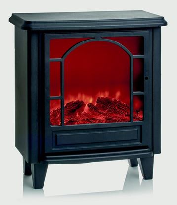 Premier-Black-Fireplace-With-Timer