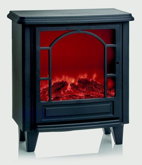 Premier-Black-Fireplace-With-Timer