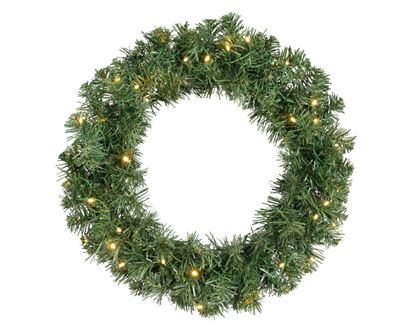 Kaemingk-Imperial-Wreath-Green-With-Warm-White-LEDs