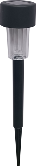 Pagoda-Solar-Mini-Black-Stick-Light-With-White-LED