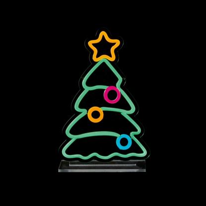 Premier-Xmas-Tree-Table-Top-Lit-Neon-Sign