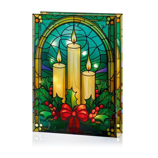 Premier-Battery-Operated-Lit-Glass-Candles-Table-Top-50-Warm-White-LEDs