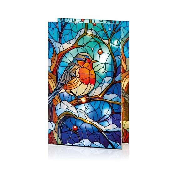 Premier-Battery-Operatedo-Lit-Robin-Branch-Glass-Table-Top-50-Warm-White-LEDs