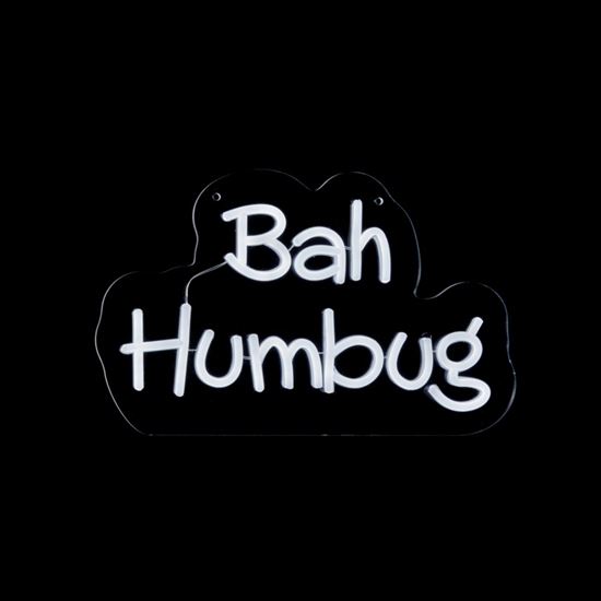 Premier-Bah-Humbug-Hanging-Lit-Neon-Sign