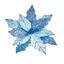Premier-Light-Blue--Glitter-Velvet-Poinsettia-Clip-On