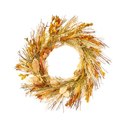 Premier-Dried-Autumn-Mixed-Leaf-Wreath