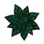 Premier-Dark-Green-Peacock-Jewelled-Poinsettia-Clip-ON