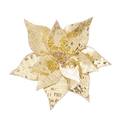 Premier-Gold-Sequin-Poinsettia-Clip-On