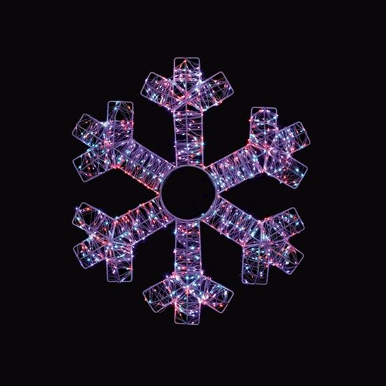 Premier-White-Snowflake-Rainbow-LEDs