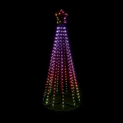 Premier-Pyramid-Tree-308-LED-Colour-Changing-Star