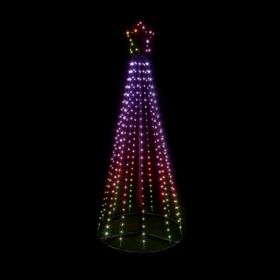 Premier-Pyramid-Tree-308-LED-Colour-Changing-Star