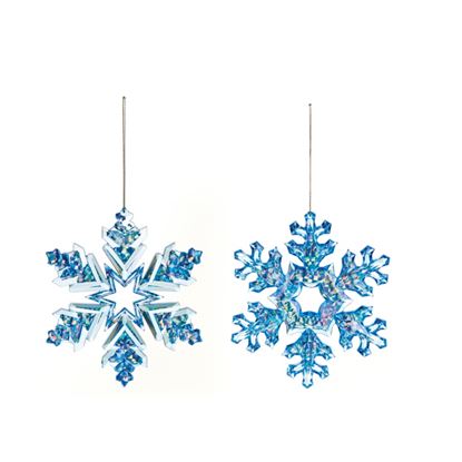 Premier-Blue-Snowflake-Hanging-Decorations