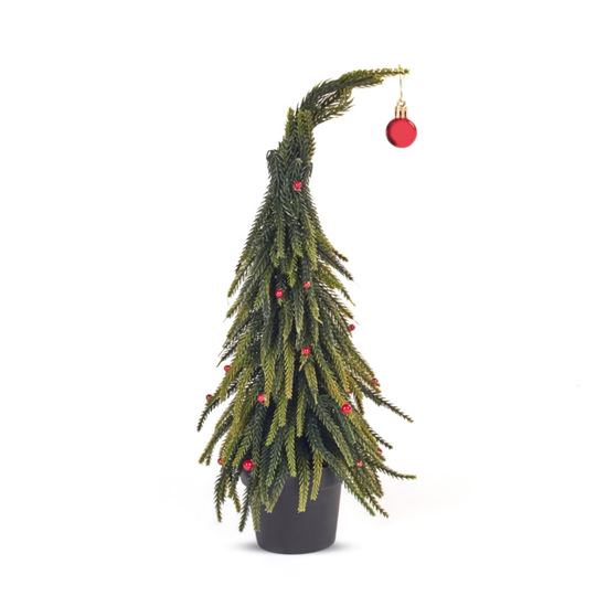Premier-Leaning-Tree-With-Red-Baubles
