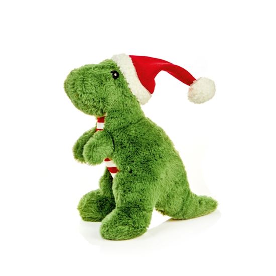 Premier-Plush-Dinosaur-With-Santa-Hat