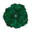 Premier-Dark-Green-Velvet-Poppy-Clip-On