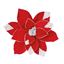 Premier-Red-Velvet-Poinsettia-With-Silver-Sequins-Clip-On