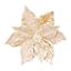 Premier-Champagne-Gold-Metallic-Poinsettia-Clip-On