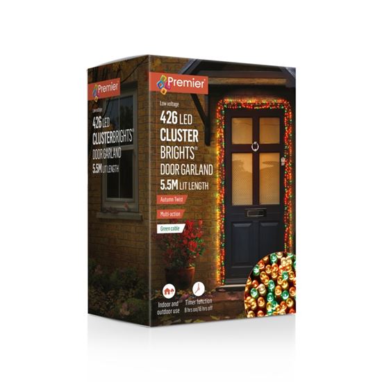 Premier-426-LED-Lit-Door-Cluster-Garland