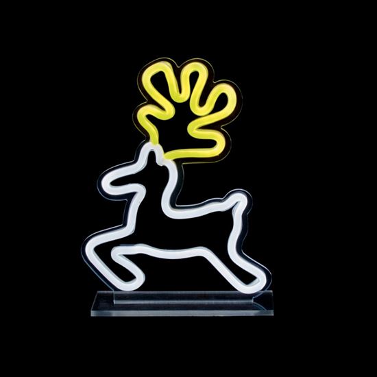 Premier-Reindeer-Design-Table-Top-Lit-Neon-Sign